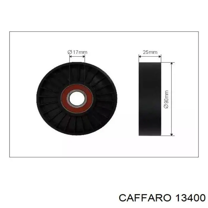Натяжний ролик Caffaro 13400 ціна, від 8.13 USD