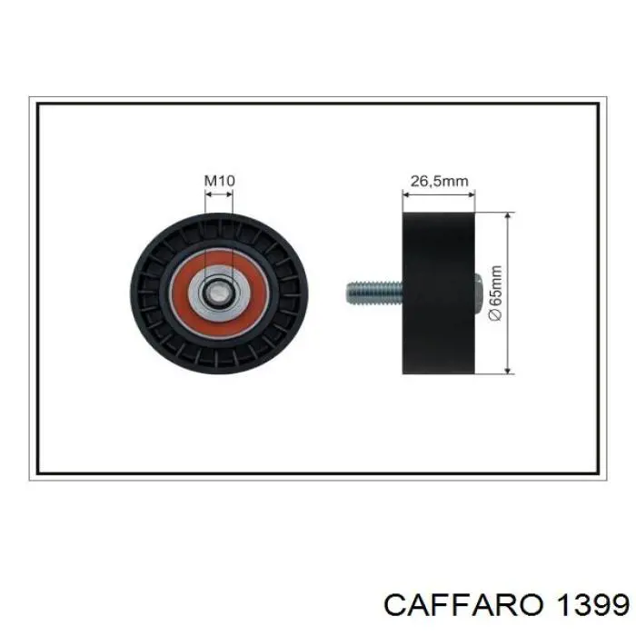 1399 Caffaro ролик натягувача приводного ременя