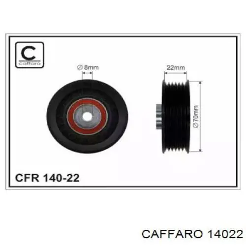 Ролик приводного ременя, паразитний Caffaro 14022 ціна, від 15.02 USD