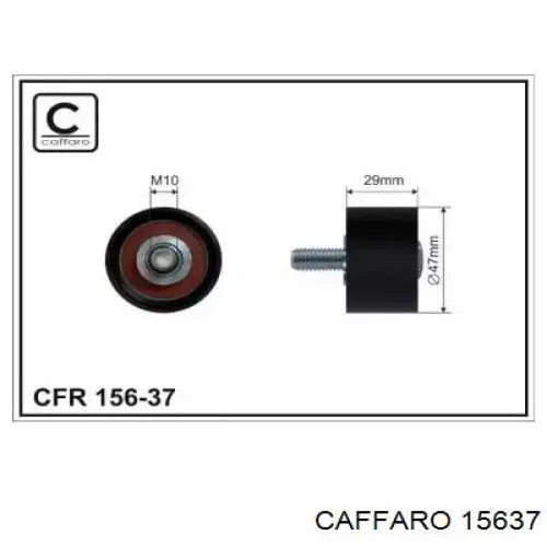 Ролик ременя ГРМ, паразитний Caffaro 15637 ціна, від 13.84 USD