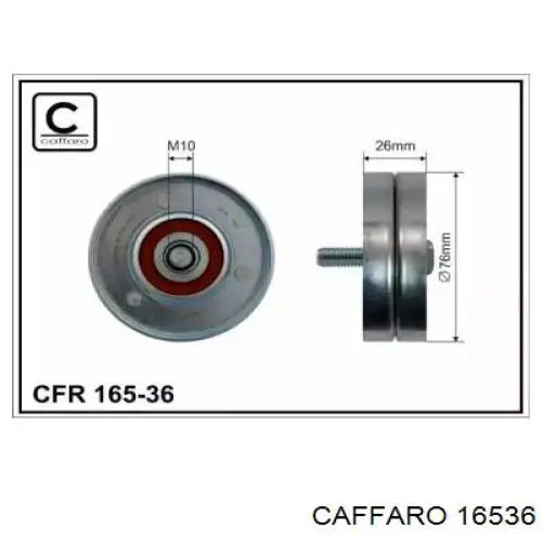 Ролик приводного ременя, паразитний Caffaro 16536 ціна, від 10.97 USD
