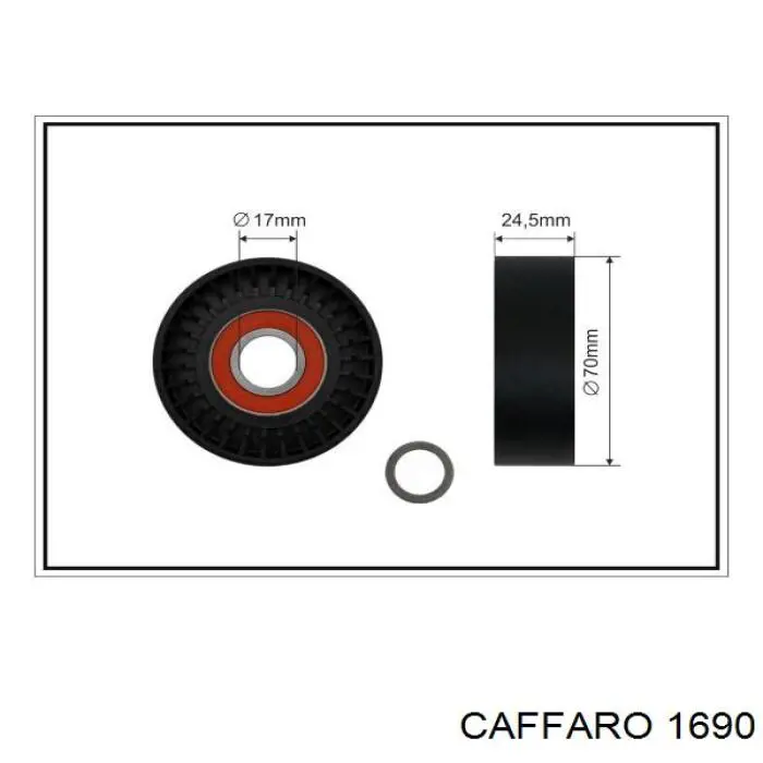 Натяжний ролик Caffaro 1690 ціна, від 8.90 USD