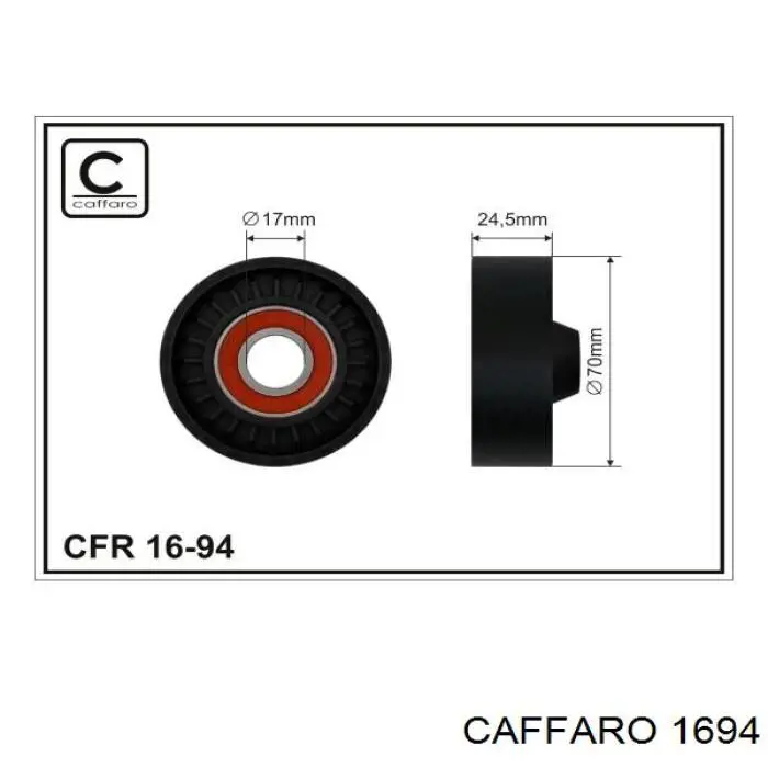 Купити 1694 Caffaro Натяжний ролик