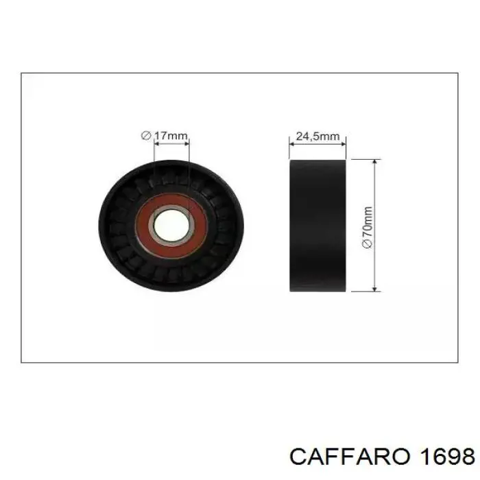 Купити 1698 Caffaro Натяжний ролик