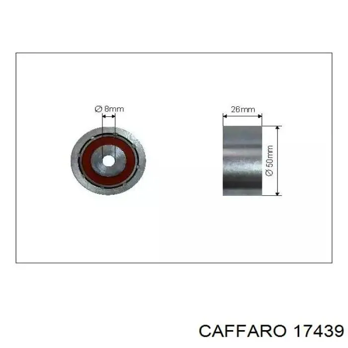 Ролик приводного ременя, паразитний Caffaro 17439 ціна, від 13.31 USD