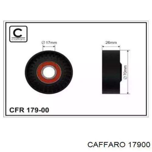 Натяжний ролик Caffaro 17900 ціна, від 10.63 USD