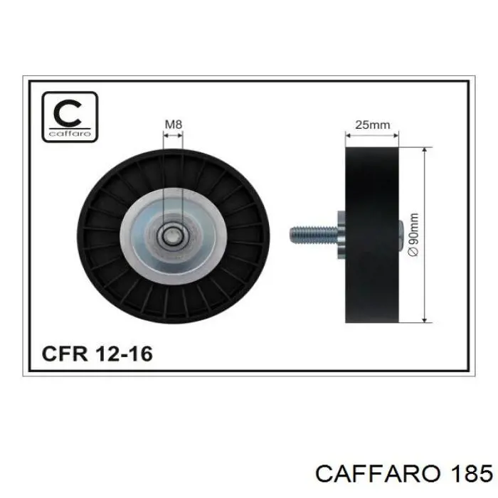 185 Caffaro ролик натягувача приводного ременя
