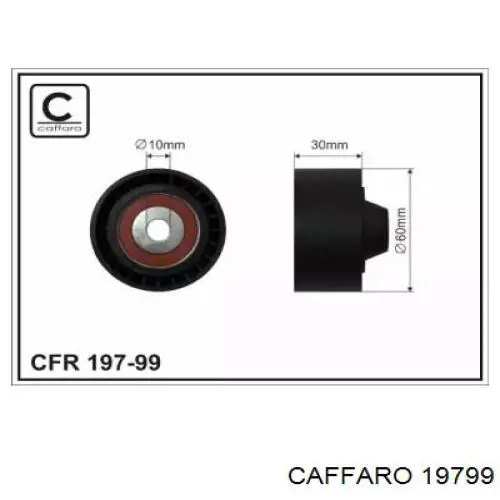 Ролик приводного ременя, паразитний Caffaro 19799 ціна, від 13.67 USD