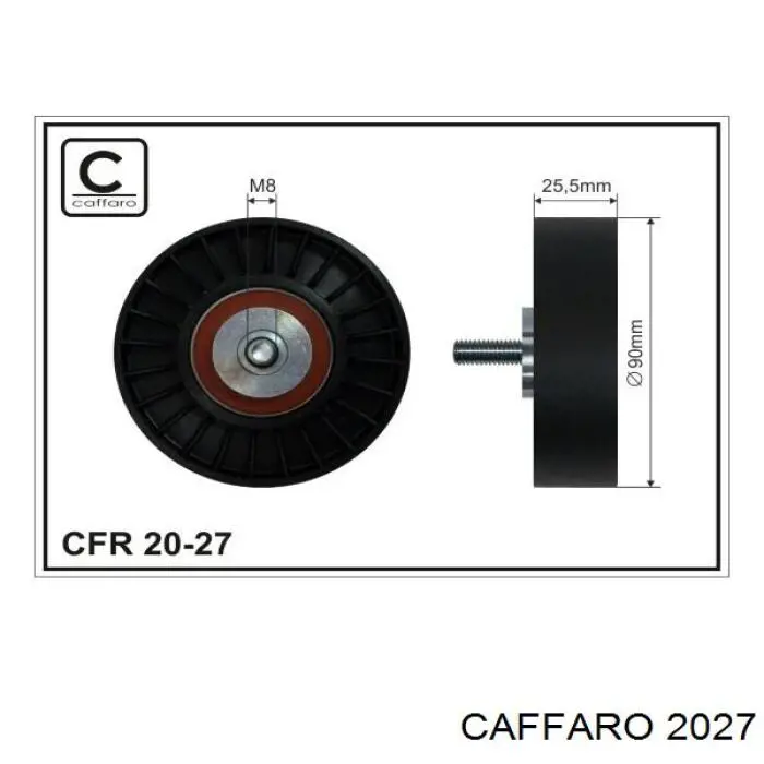 2027 Caffaro ролик приводного ременя, паразитний