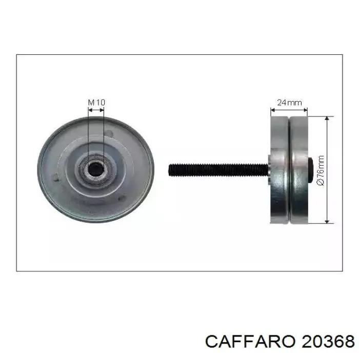 Натяжний ролик Caffaro 20368 ціна, від 15.73 USD