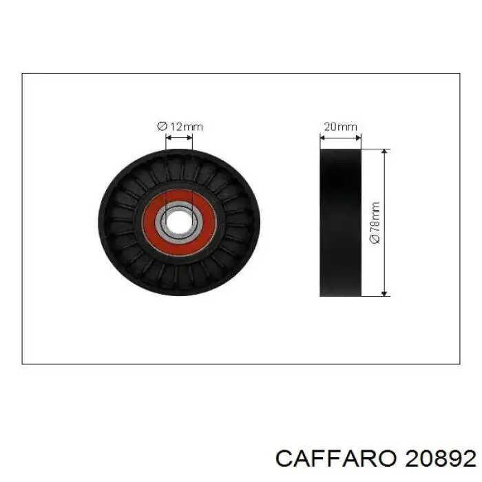 Купити 20892 Caffaro Натяжний ролик