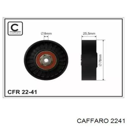 2241 Caffaro ролик натягувача приводного ременя
