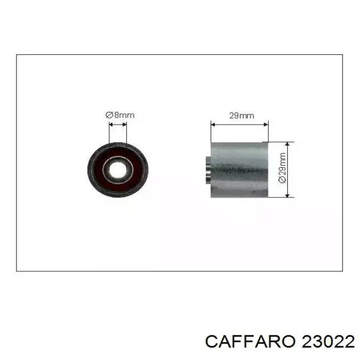 23022 Caffaro ролик ременя грм, паразитний