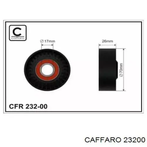 Натяжний ролик Caffaro 23200 ціна, від 8.56 USD