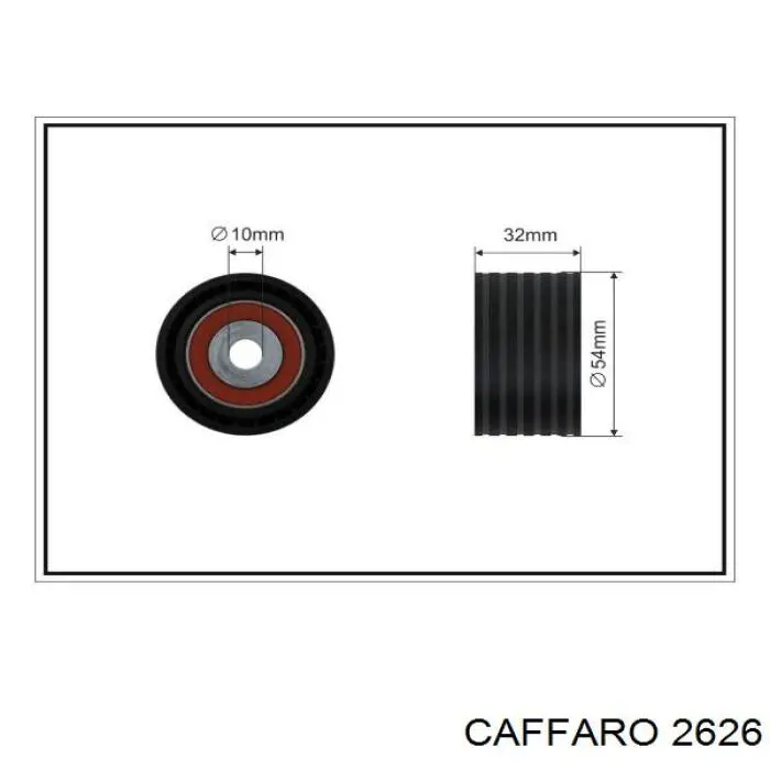 Купити 2626 Caffaro Ролик паразитний ГРМ