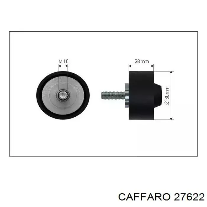 27622 Caffaro ролик натягувача приводного ременя