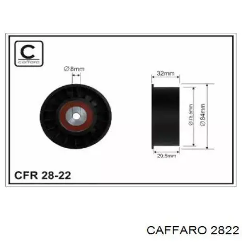 2822 Caffaro ролик ременя грм, паразитний
