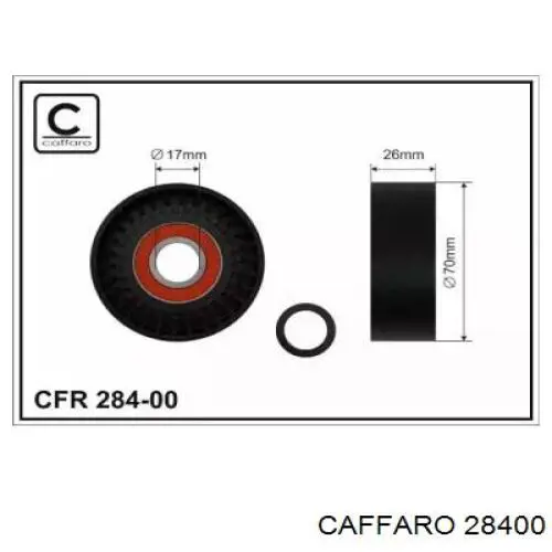 Ролик натягувача балансировочного ременя Caffaro 28400 ціна, від 7.59 USD