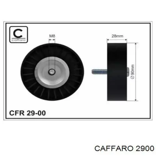 Ролик приводного ременя, паразитний Caffaro 2900 ціна, від 11.87 USD