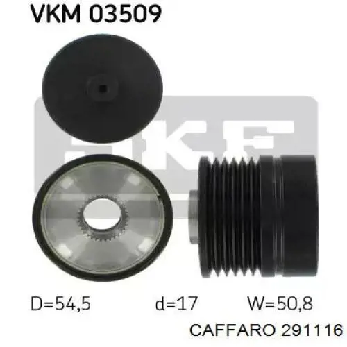 Ролик приводного ременя, паразитний Caffaro 291116 ціна, від 16.93 USD