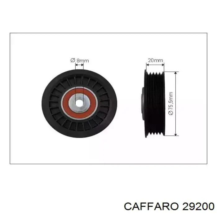 CFR29200 Caffaro ролик натягувача приводного ременя