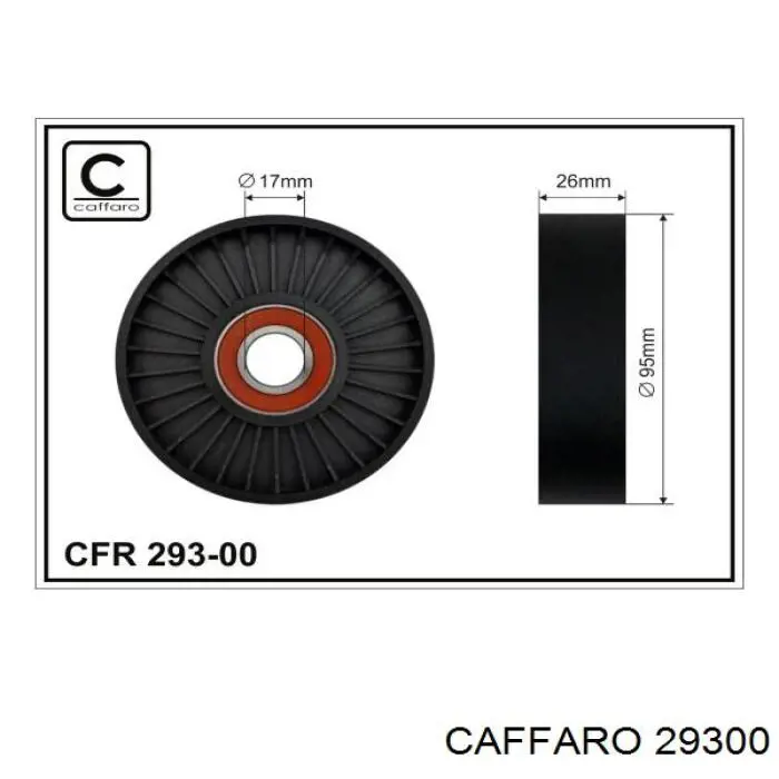 29300 Caffaro Ролик натяжителя ременя агрегатів