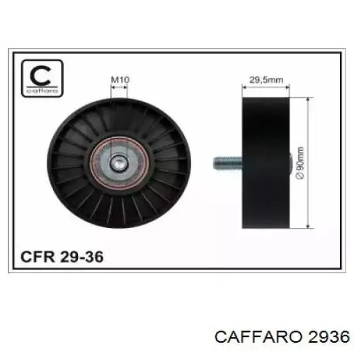 Купити 2936 Caffaro Ролик приводного ременя, паразитний