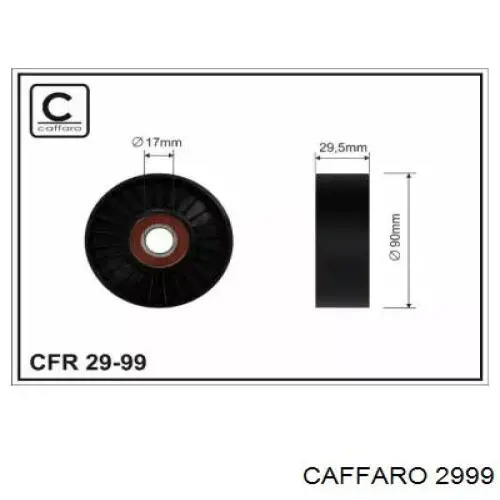 Ролик приводного ременя, паразитний Caffaro 2999 ціна, від 13.36 USD