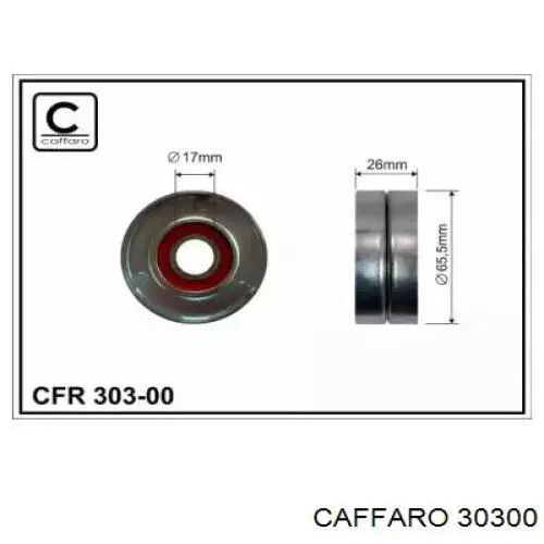 30300 Caffaro ролик натягувача приводного ременя