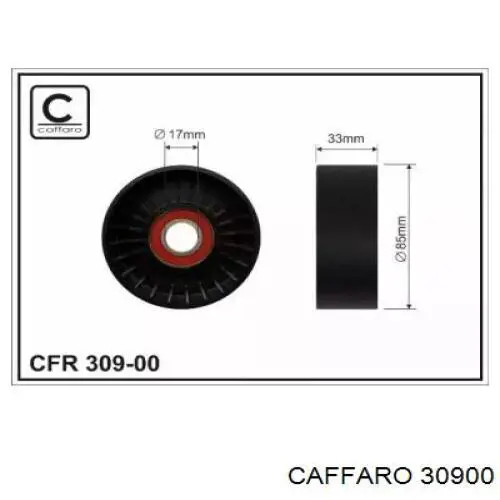 30900 Caffaro ролик приводного ременя, паразитний