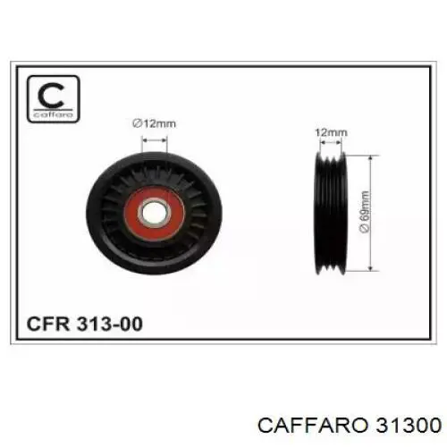 Натяжний ролик Caffaro 31300 ціна, від 13.41 USD