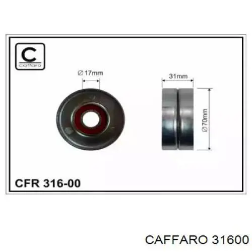 Натяжний ролик Caffaro 31600 ціна, від 19.05 USD