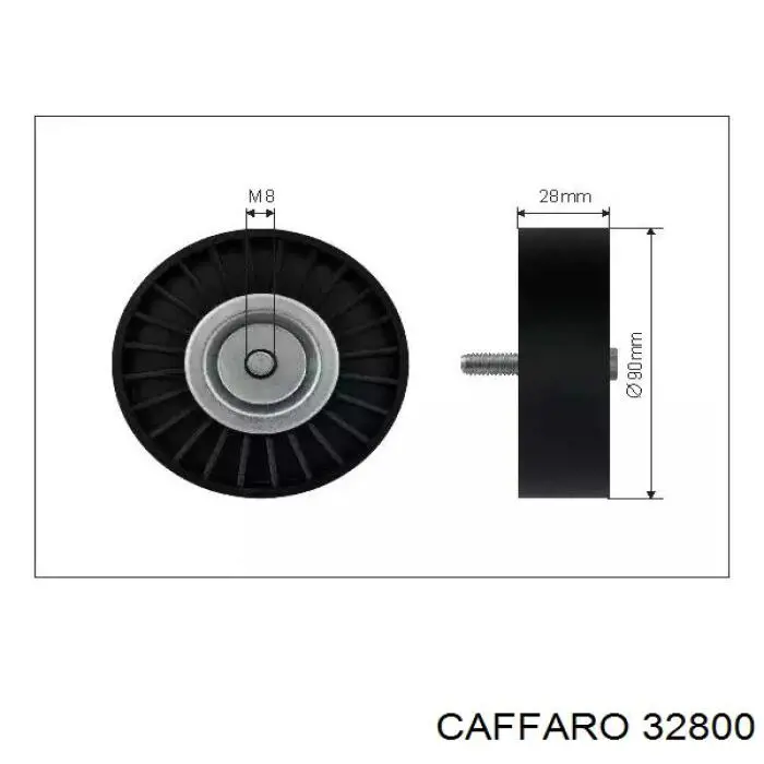Натяжний ролик 32800 Caffaro