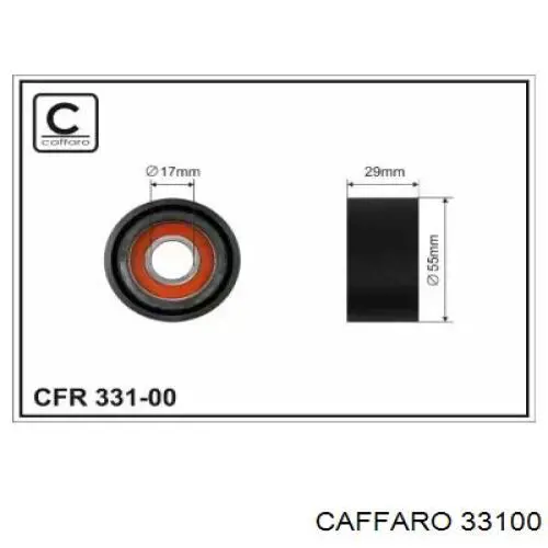 Натяжний ролик Caffaro 33100 ціна, від 8.44 USD