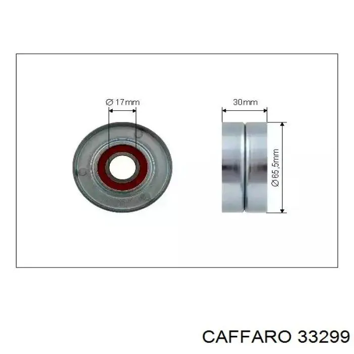 Купити 33299 Caffaro Натяжний ролик