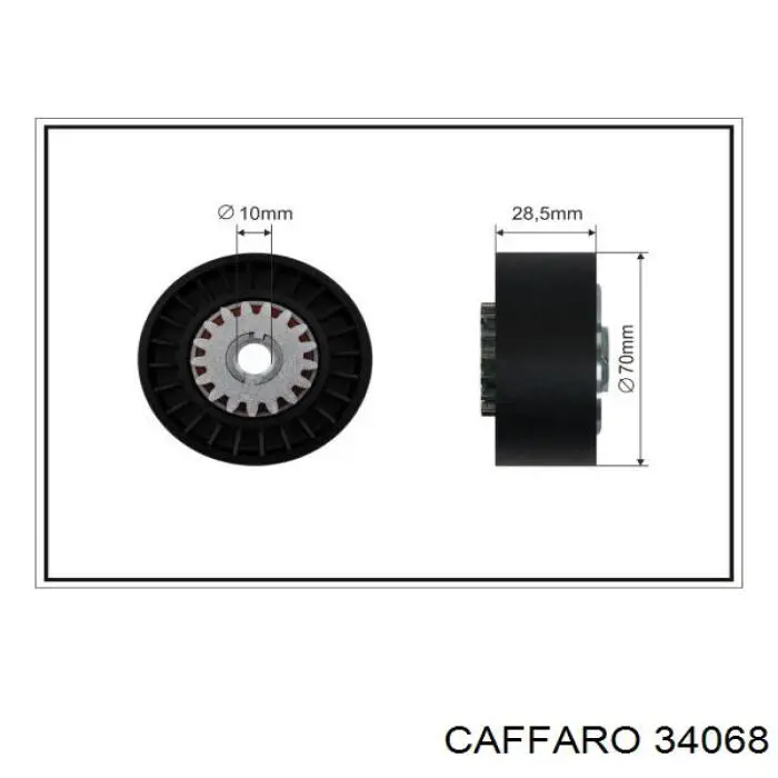 Купити 34068 Caffaro Натяжний ролик
