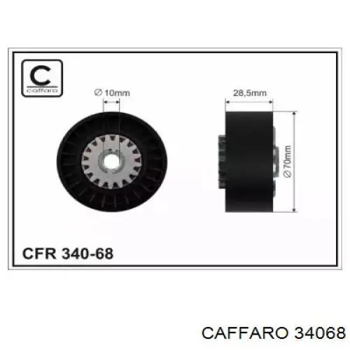 34068 Caffaro ролик натягувача приводного ременя