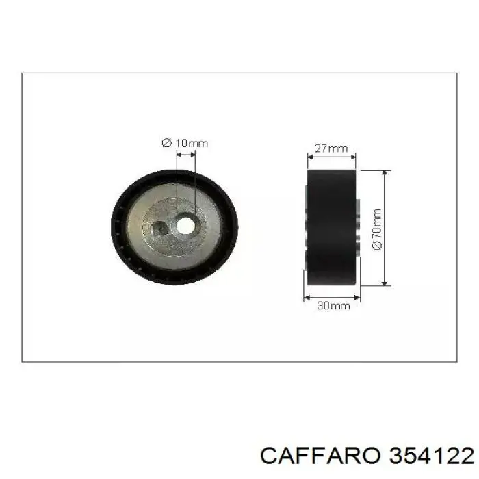 Купити 354122 Caffaro Ролик приводного ременя, паразитний