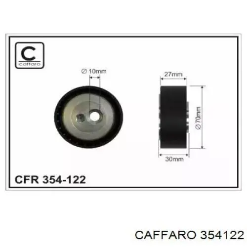 354122 Caffaro ролик приводного ременя, паразитний