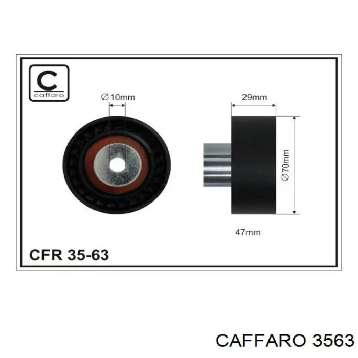 3563 Caffaro Паразитний провідний ролик