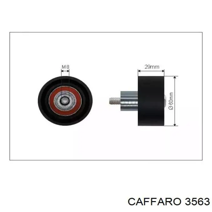 Ролик ременя ГРМ, паразитний Caffaro 3563 ціна, від 14.30 USD