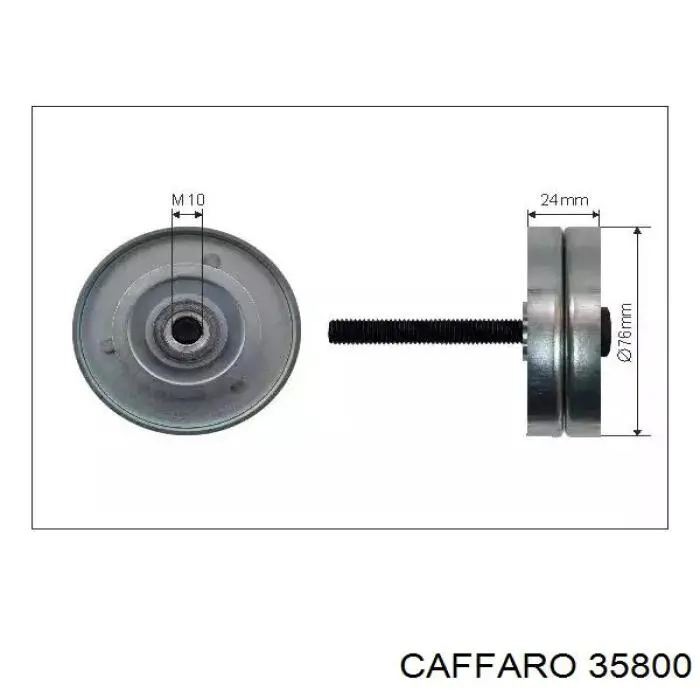 35800 Caffaro ролик натягувача приводного ременя