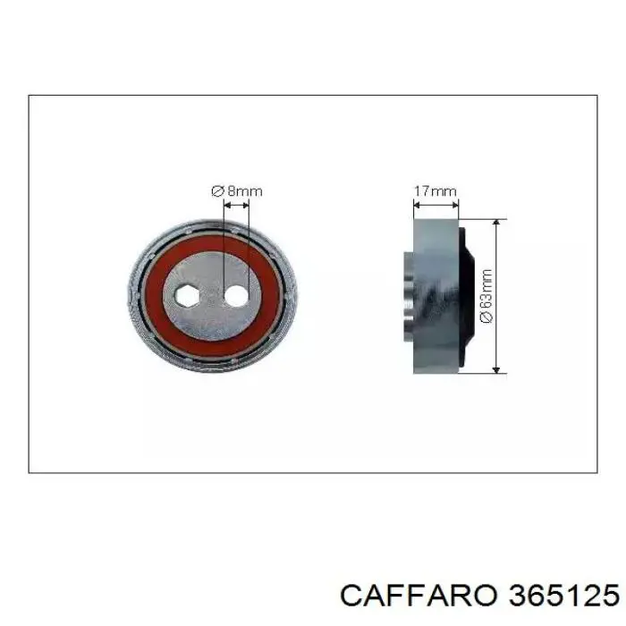 Натяжний ролик Caffaro 365125 ціна, від 18.43 USD
