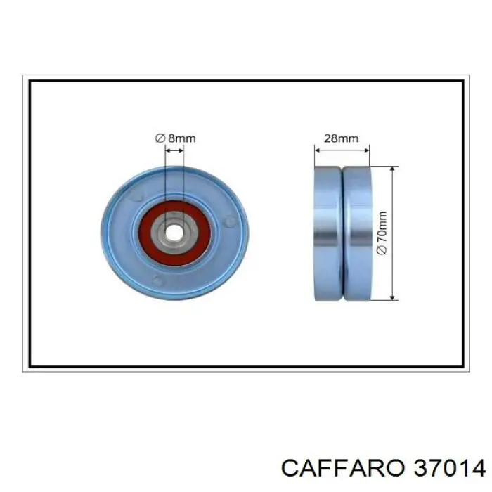 37014 Caffaro ролик натягувача приводного ременя