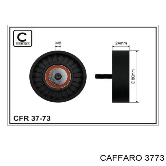 3773 Caffaro ролик приводного ременя, паразитний