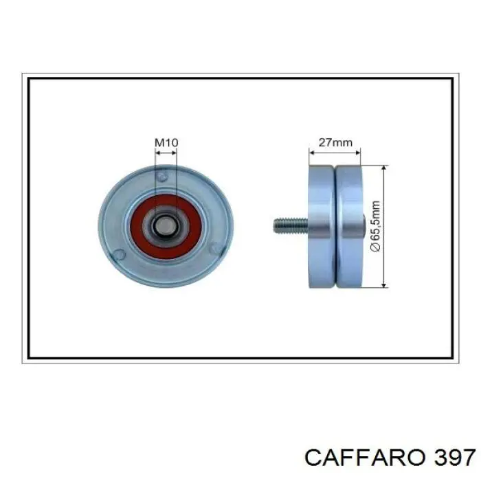 397 Caffaro ролик натягувача приводного ременя