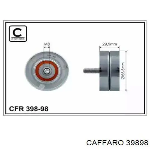 Натяжний ролик Caffaro 39898 ціна, від 10.08 USD