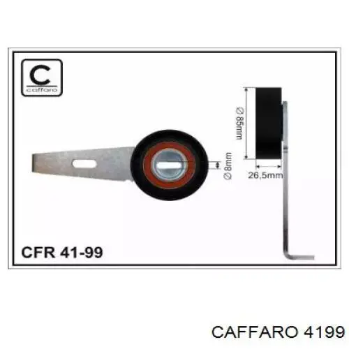 Натяжний ролик Caffaro 4199 ціна, від 27.90 USD