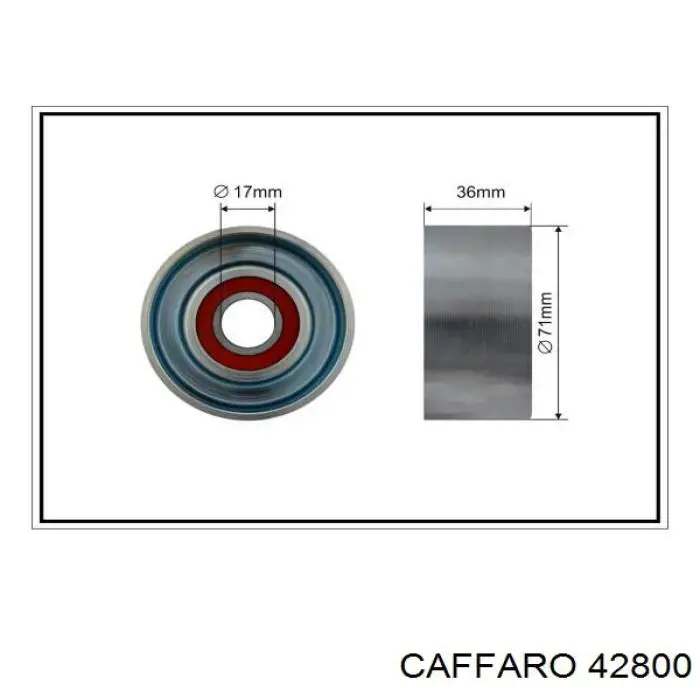 Натяжний ролик Caffaro 42800 ціна, від 17.94 USD