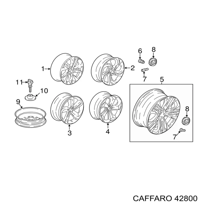 Купити 42800 Caffaro Натяжний ролик